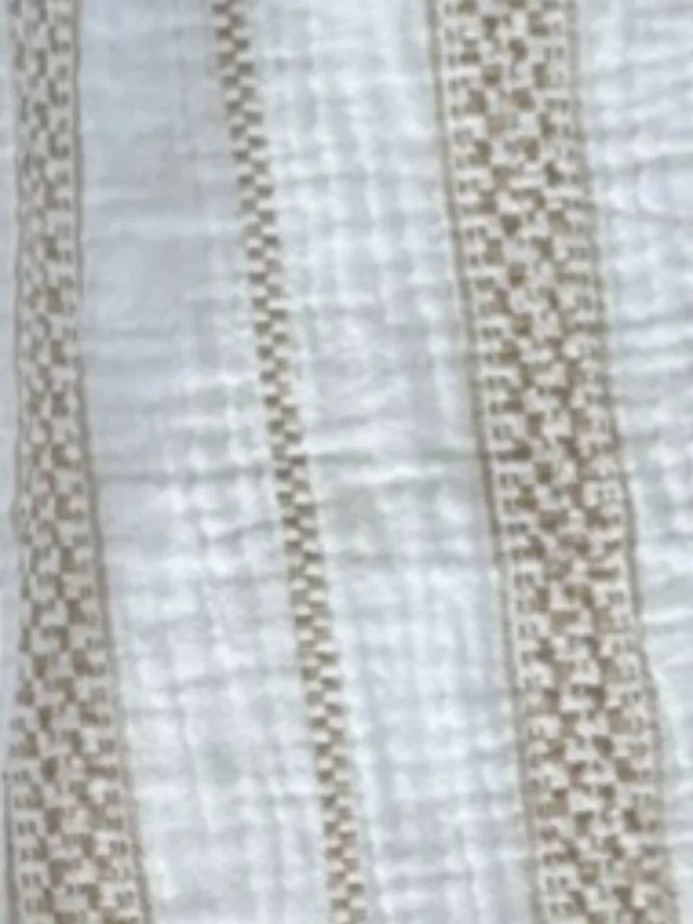 Coastal Comfort Gauze Pants XL | Cotton Beach White & Tan Stripe - Picture 4 of 9